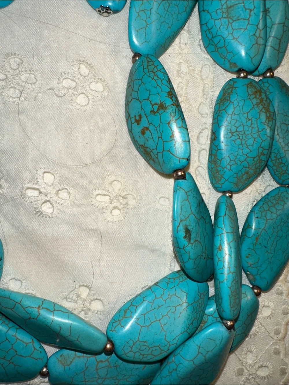 paparazzi Zi Turquoise Blue Multi-Strand Beaded Necklace with Drop Earrings